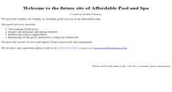 Desktop Screenshot of affordablepool.biz